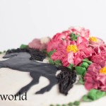 Horse flowers cake 2