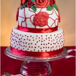 Valentine rose cake 2