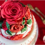 Valentine rose cake 4